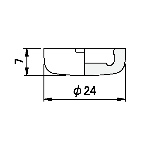 【交換パーツ】打込み式スリップ FPK-12 24mm